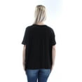 thumbnail image 2 of THE ORIGINAL RETRO BRAND Womens Black Viva Wknd Short Sleeve Top Size: S, 2 of 2