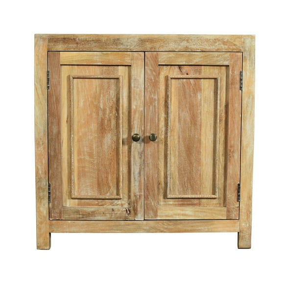 Bayside 36" 2-Door Solid Wood Sideboard in Natural Finish