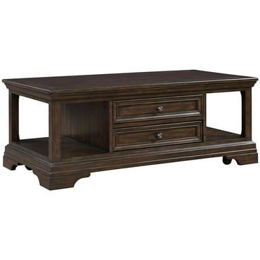 Lexicon Tobias Traditional Wooden Lift Top Coffee Table in Espresso