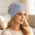 thumbnail image 2 of Vintage Flower Turban Hats for Women Beanie Chemo Cancer Headwrap Patient Hair Loss Covering Headwear, 2 of 6