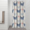 thumbnail image 2 of Anchor and Bulldog Dog Shower Curtain 36"x72" ,Bathroom Decorative Shower Curtains Set with 12 Hooks,Modern Waterproof Washable Shower Curtain, 2 of 6