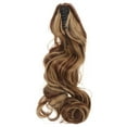 thumbnail image 3 of LOLIPPYY Long Ponytail Hair Extension Wavy Curly Claw Clip Ponytail Natural Looking Synthetic Fake Hairpiece for Women - Light Brown, 3 of 7