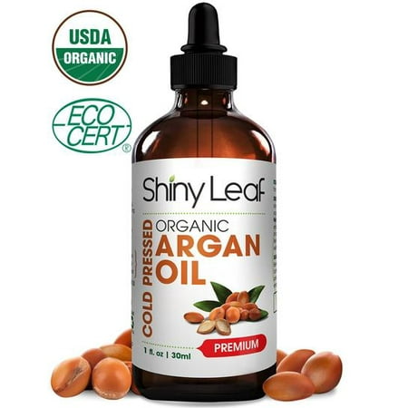 Organic Argan Oil For Hair With Vitamin E Fatty Acids, Treats Damaged Hair and Skin, for Color Treated Hair, Argan Oil For Face, Anti-aging, For Softer and Smoother Skin 1 fl. (Best Way To Treat Oily Face)