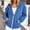 Blue, variant on Qulqfy Hoodies for Women Waffle Knit Casual Wine Lightweight Winter Fall Hooded Drawstring Long Sleeve Zip Up Loose Track Jackets with Pockets S