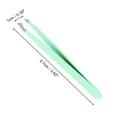 thumbnail image 2 of Unique Bargains 1 Pc Durable Eyebrow Tweezer for Bathroom Travel Hotel Green Stainless Steel, 2 of 4