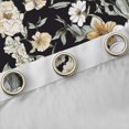 thumbnail image 4 of jejeloiu Rustic Flowers Curtains Pack of 2 (42x84 Each),Vintage Ink Aesthetic Curtains Blackout,White Black Bedroom Curtains For Girls Teens,Microfiber Bedroom Decor, 4 of 6