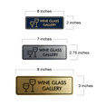 thumbnail image 5 of Signs ByLITA Standard Wine Glass Gallery Door or Wall Sign Easy Installation | Durable Construction | Kitchen Essentials | Hygiene | AirBnB Signs Sign (Blue) - Large, 5 of 7