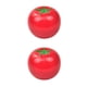 thumbnail image 1 of Toystoory Caja de almacenamiento de alimentos de plástico con forma de vegetales, organizador reutilizable, refrigerador, contenedor doméstico, Tomate 10x10x9cm 2piezas Toystoory CBP032404, 1 of 5