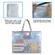 thumbnail image 4 of Bolsa De Cartera De Arte, Bolsa De Almacenamiento De Carteles Impermeable, Apertura De Cremallera De Organización De Pozo Transparente Para Talleres, 4 of 7