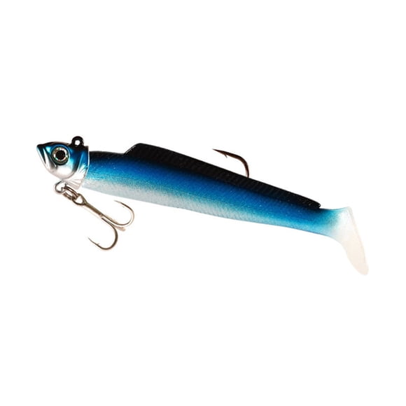 21g Headed Softbait Night Light T Tail Soft Long Range Casting Package Imitation 10 Cm For Trolling For Grouper And Mackerel