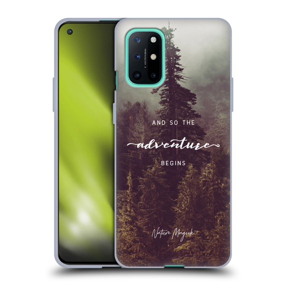 Head Case Designs Officially Licensed Nature Magick So The Adventure Begins Quote Forest Soft Gel Case Compatible with OnePlus 8T 5G