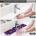 thumbnail image 5 of Coolnut Owls Skull Spooky Sink Splash Guard for Faucet 2 Packs Faucet Absorbent Mats, Cute Halloween Faucet Handle Drip Catcher Quickly Drying Mat for Kitchen Counter Bathroom, 14.9"x5.5", 5 of 7