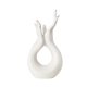 thumbnail image 2 of Florero de cerámica hecho a mano, florero artístico, accesorio estético para fotografía, florero único, arreglo Floral para escritorio, entrada y Blanco, 2 of 8