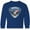 Royal Blue, variant on Inktastic America with Eagle Shield and Banner Long Sleeve Youth T-Shirt