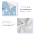 thumbnail image 4 of 3 Sizes of Towel Sets Including Bath Towel Hand Towel and Washcloth for Daily Use Light Blue Marine Animal Design, 4 of 8