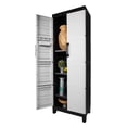 thumbnail image 2 of Armario Plastico Multiusos Grande Estante Gabinete Exterior Gris XL, 2 of 4