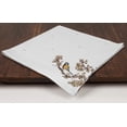 thumbnail image 5 of Vargottam Napkins BirdPrint, DinnerNapkins , 100 % Cotton, Set of 4 ReusableNapkins Set, Size 20X20 Inch,White6,OversizedClothNapkins, 5 of 8