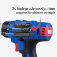 thumbnail image 4 of 2PCS Magnetic Bit Holder with Adhesive for Impact Drivers Drills for Screwdriver Bits Holder Drill Power Tool Parts, 4 of 5