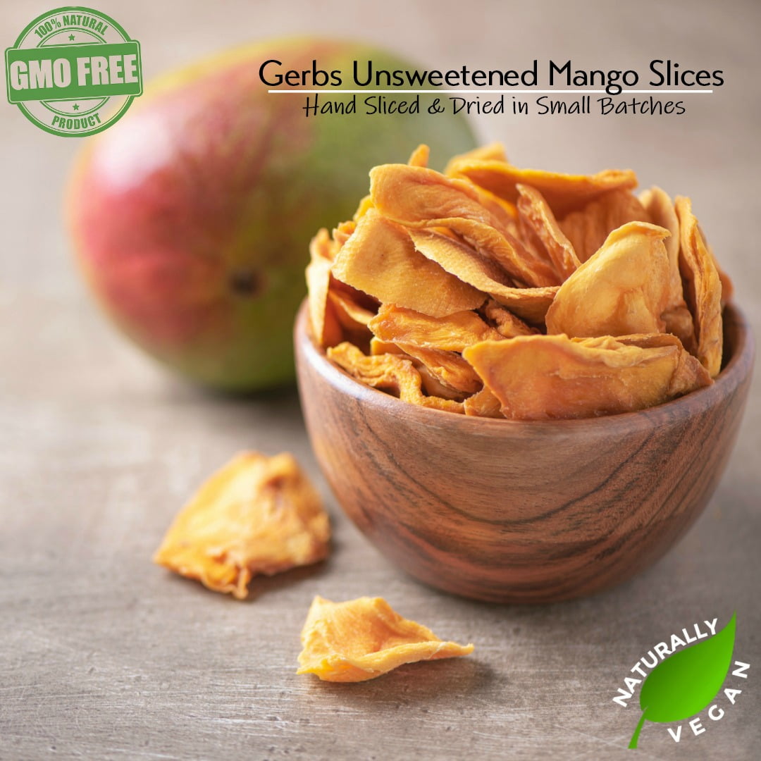 GERBS Dried Mango Slices Unsweetened 2 LBS.