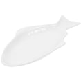 thumbnail image 3 of 1PC Ceramic Tableware Creative Plate Fish Shaped Dish Storage Fish Pan for Restaurant Home Dinner (11inch, White), 3 of 8