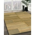 thumbnail image 3 of Ahgly Company Machine Washable Indoor Square Abstract Gold Area Rugs, 4' Square, 3 of 7