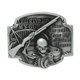 thumbnail image 1 of Hebilla Oval de Aleación para Cinturón de Vaquero Occidental para Pantalones Ocacines Jeans de Hombres - Cráneo Sunnimix Hebilla de cinturón con bandera de calavera, 1 of 7