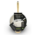 thumbnail image 3 of Gotham Steel 5.5 Qt Saute Pan with Lid, Diamond Reinforced Ceramic Nonstick Deep Frying Pan, Large Jumbo Cooker Frying Skillet with Stay Cool Handles, Oven & Dishwasher Safe, Cream/Gold Handles, 3 of 10