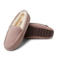 thumbnail image 4 of Dearfoams Pantoufle Mocassin pour Femmes en Véritable Peau Lainée Mel, Résistante à l'Eau pour l'Intérieur et l'Extérieur, Largeurs Larges, 4 of 4