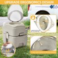 thumbnail image 4 of DWVO 5.28 Gallon Portable Toilet for RV Travel, Camping Porta Potty RV Toilet for Outdoor, 4 of 6