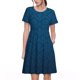 thumbnail image 1 of Balery Dark Blue Vestidos sueltos de manga corta para mujer, vestidos de verano 2025, vestidos casuales de corte A con vuelo., 1 of 6