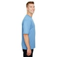 thumbnail image 4 of A4 N3381 Mens Topflight Heather Tee - Lt Blue - L, 4 of 5