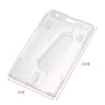 thumbnail image 2 of 2X Vertical Hard Plastic Badge Holder Double Card ID Multi Transparent 10X6cm, 2 of 8
