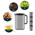 thumbnail image 7 of Pitcher Set under $5! Ke1Clo 2L Plastic Iced Tea Lemonade Jug with 4 Cups, BPA Free, Dishwasher Safe, Square Design, for Kitchen Home, Black, 7 of 7