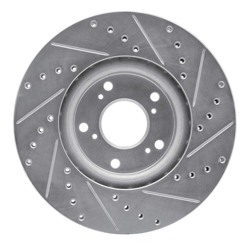 Dynamic Friction Company 631-59045L DFC Brake Rotor - Drilled And Slotted - Silver