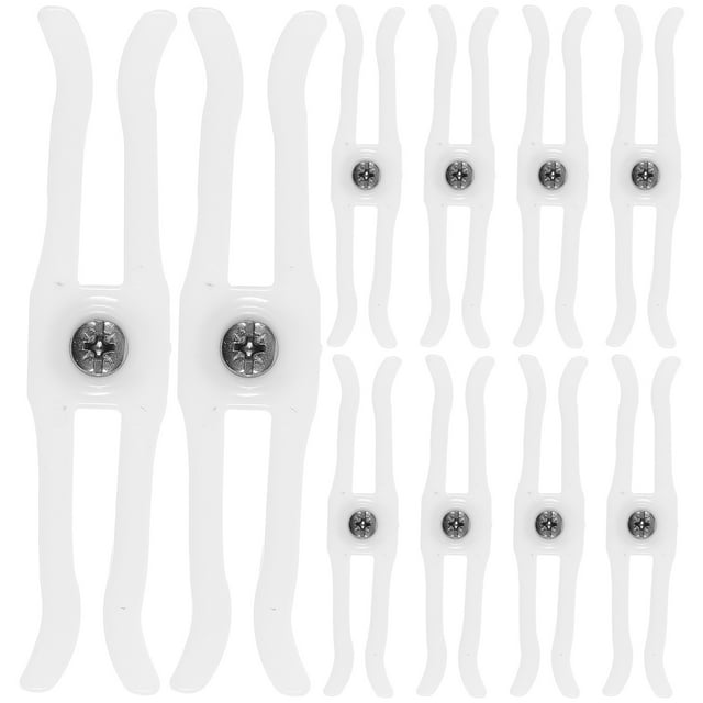 10pcs Curtain Track Anti-Leakage Buckle Plastic Ceiling Wall Mount Curtain Track Closure Curtain Track Accessories
