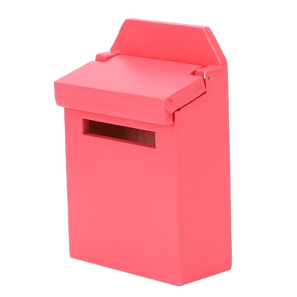 Mini Mailbox Furniture, Dollhouse Flip Mailbox Letter Box 112 Mini