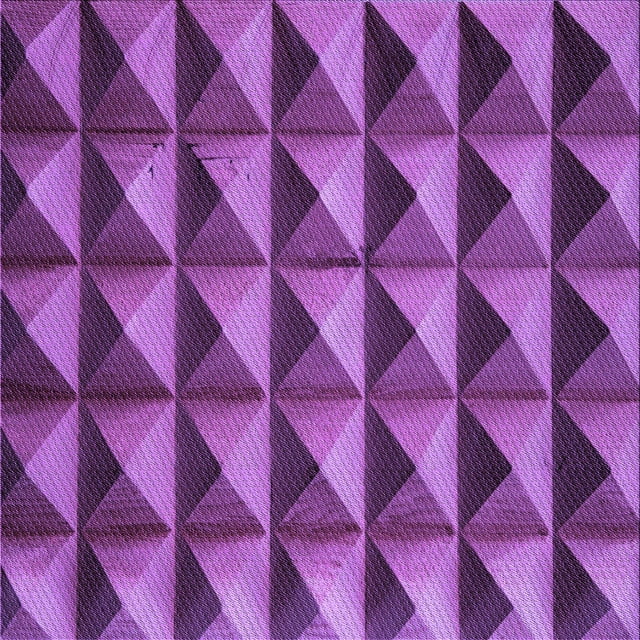 Ahgly Company Tapis d'Intérieur Lavable en Machine Carré Transitionnel Magenta Foncé Violet, 7 Pieds Carré