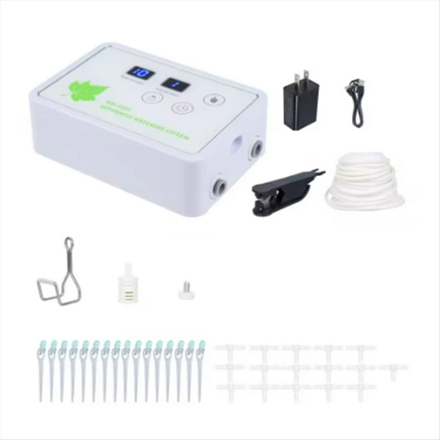 Automatic Watering System Timeable Plant Waterer Built-in Self-Priming Pump Smart Timed Watering Timer 2m 16 Potted (US),1 * Automatic Watering System Kit