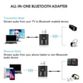 thumbnail image 3 of EIGTHTAIL 1 * TR6 Bluetooth 5.0 Receiver Transmitter  Mini USB Bluetooth Transmitter Receiver 3.5mm AUX Audio Adapter Dongle For PC TV, 3 of 16