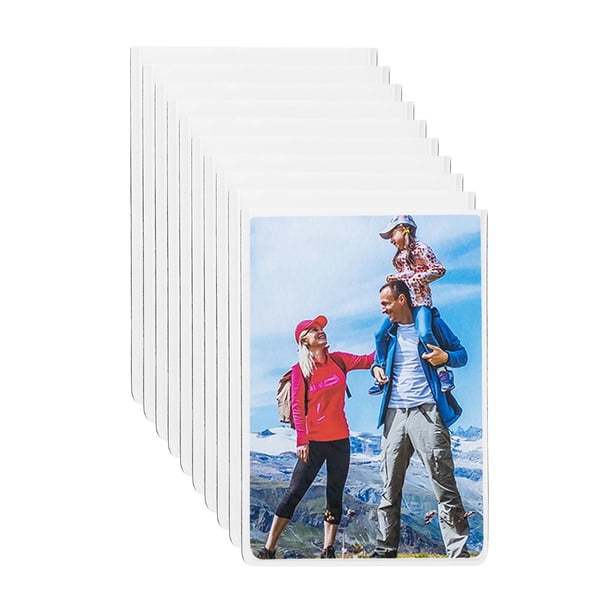 Uxcell Marcos de Fotos Magnéticos de 2.5 x 3.5 Pulgadas para Refrigerador, Blanco, 10 Paquetes