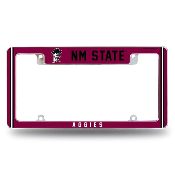 New Mexico State Aggie's Chrome Metal License Plate Frame