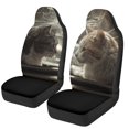 thumbnail image 6 of XYZCANDO Stylish Front Car Seat Covers with Cat Window Print - Breathable Durable Protection For All Vehicle Types, 6 of 7