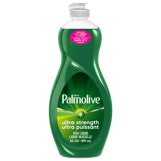 Palmolive Ultra Strength Liquid Dish Soap, Cuts Grease and Grime, 591 ml Bottle