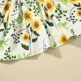 thumbnail image 7 of Tiijoy Big Girls Flutter Sleeve Dress Flower Print Cotton Ribbed Dress, Sizes 7-8, 7 of 7