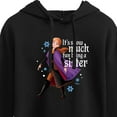 thumbnail image 3 of Disney Frozen 2 - Snow Much Fun Being A Sister Anna Christmas - Juniors Cropped Pullover Hoodie, 3 of 5