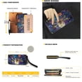 thumbnail image 2 of LedBack Dragonfly Printed Handbag and Wallet Sets for Women Floral Printed Top Handle Totes with Matching Wallet Leather Shoulder Handbag Clutch Purse for Women Ladies, 2 Pack, 2 of 4