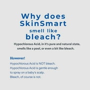 SkinSmart Antimicrobial Eczema Therapy with Hypochlorous Acid, Removes Bacteria so Skin Can Heal, for Adults, Kids and Seniors, 8 Ounce Clear Spray