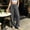Dark Gray, variant on Liuinsasek Women's Loose-Fit Pants Elastic Waistband and Drawstring High-Waisted Stylish and Versatile Solid-Color with Pockets