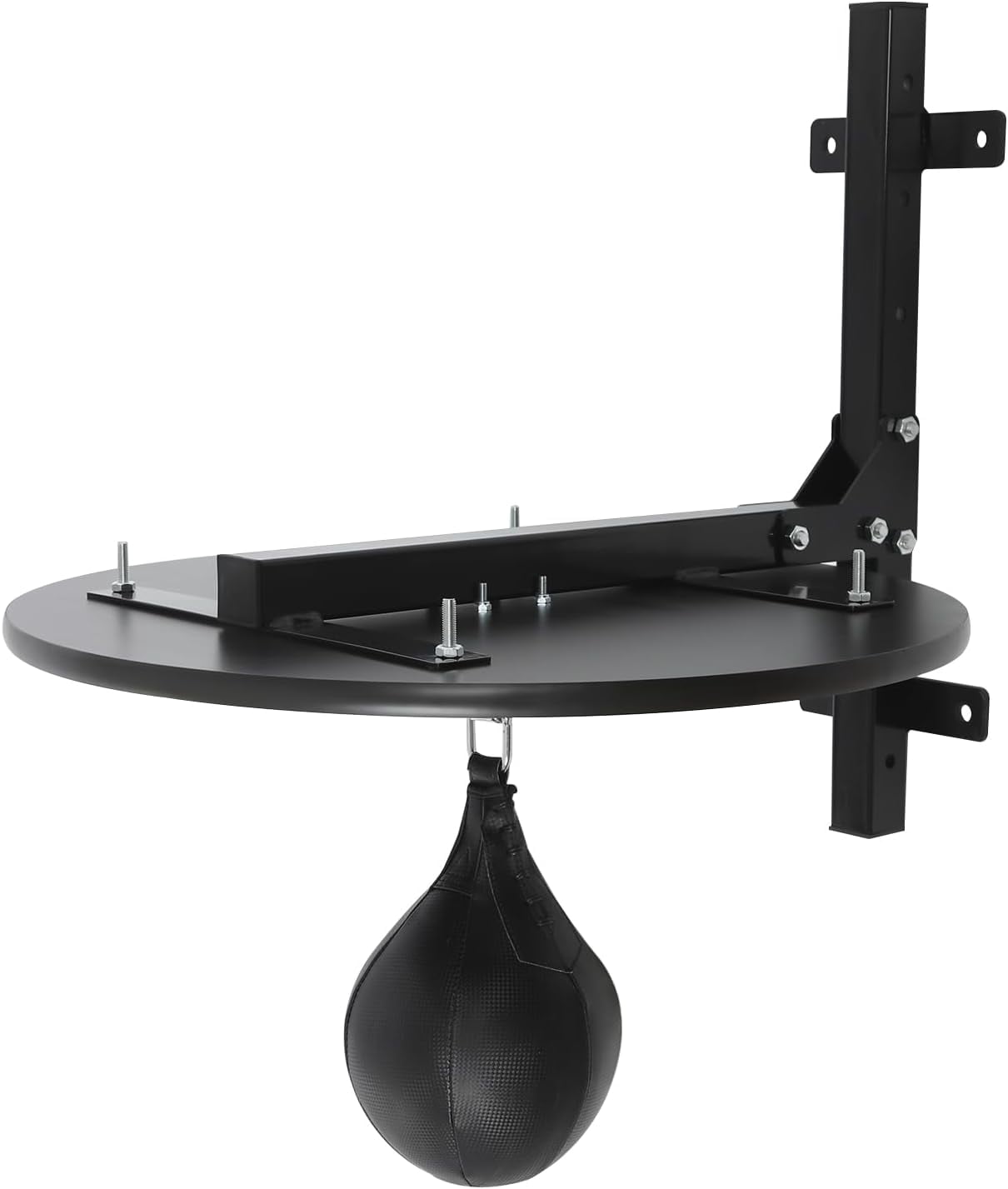 Speed Bag Platform Speed Bag Boxing Kit for Adults Height Adjustable Wall-Mounted Heavy Duty Boxing Training Equipment 360° Rotatable Speed Ball with Punching Ball Fits Home Gym Workout