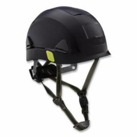 Honeywell North 280-CSH10011 Fibre-Metal Climbing Style Safety Helmet - Type II Dual Locking Rachet Suspension - Non-Vented, Black